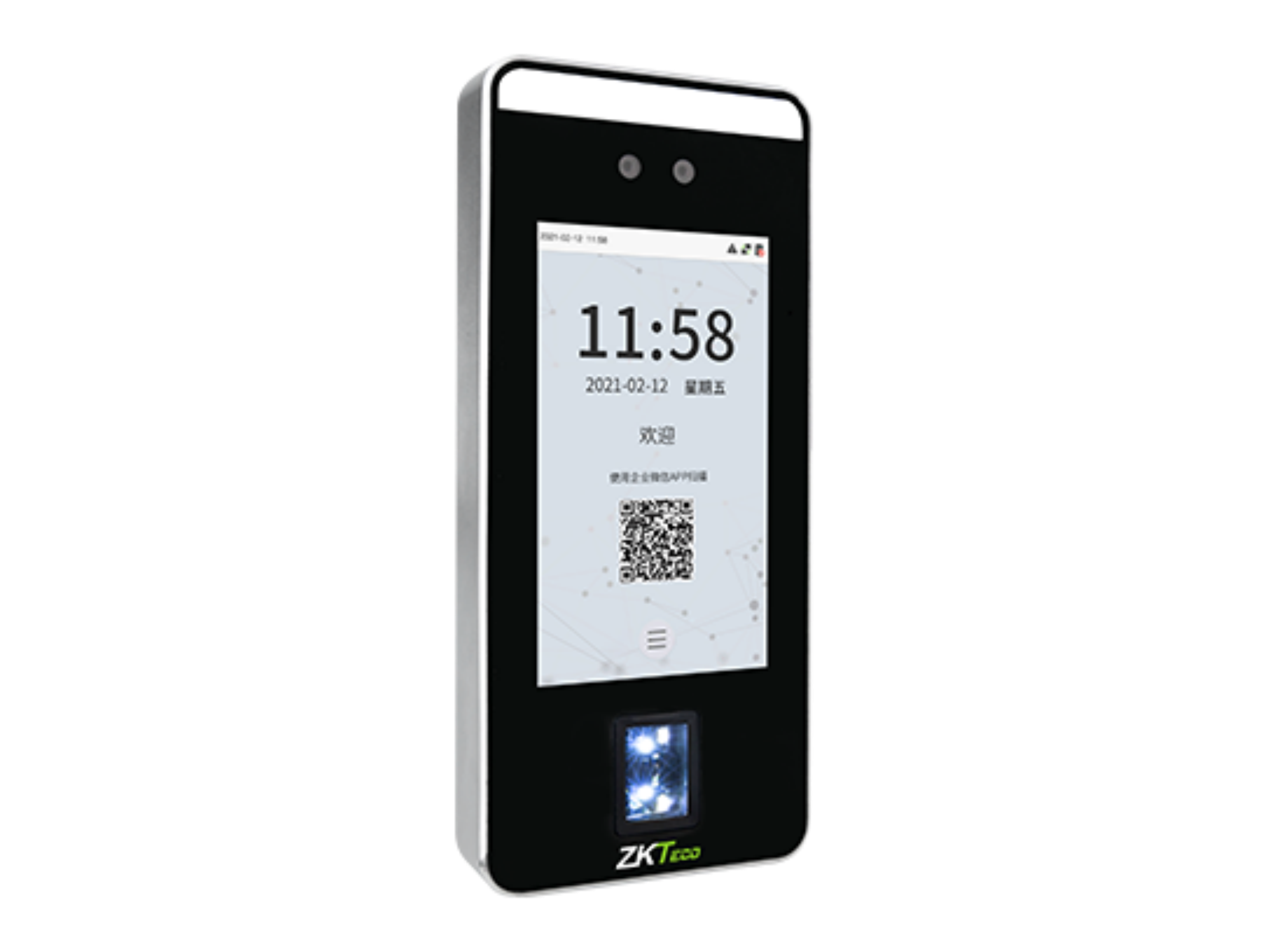 可見光面部云考勤終端ZK-F6